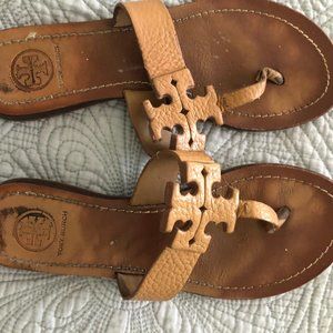 Tory Burch Logo Leather Sandal
